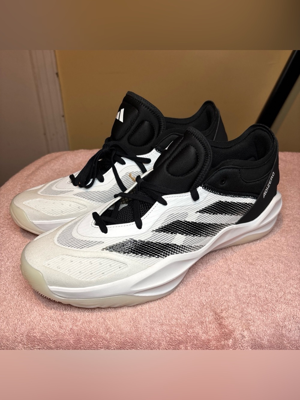 Adidas Adizero Select Low 2.0 Shoes Men's Size 13 White Black